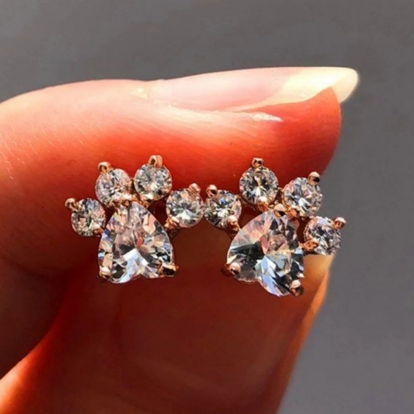 18k Rose Gold Pink Quartz Earrings - Picture 1 of 7